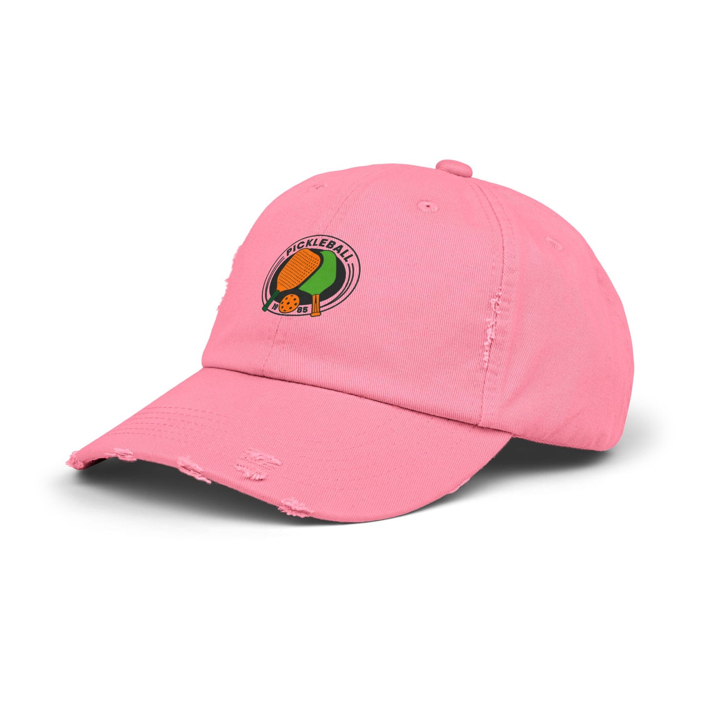 Pickle Ball 1985 Vintage Distressed Dad Hat Unisex Adjustable Cotton Twill Baseball Cap for Casual Everyday Wear