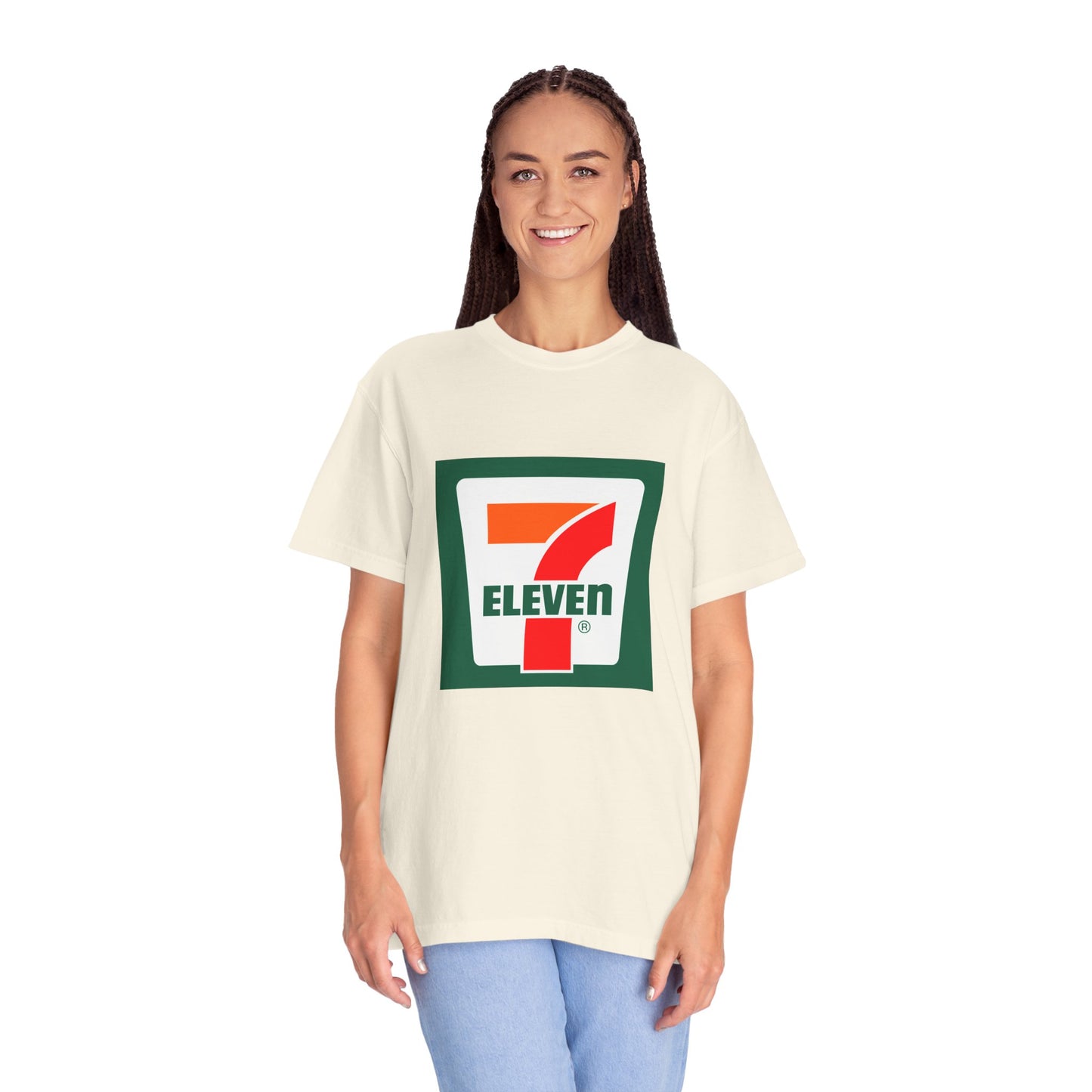 7 Eleven Garment-Dyed T-Shirt – Premium Cotton Tee for Customization