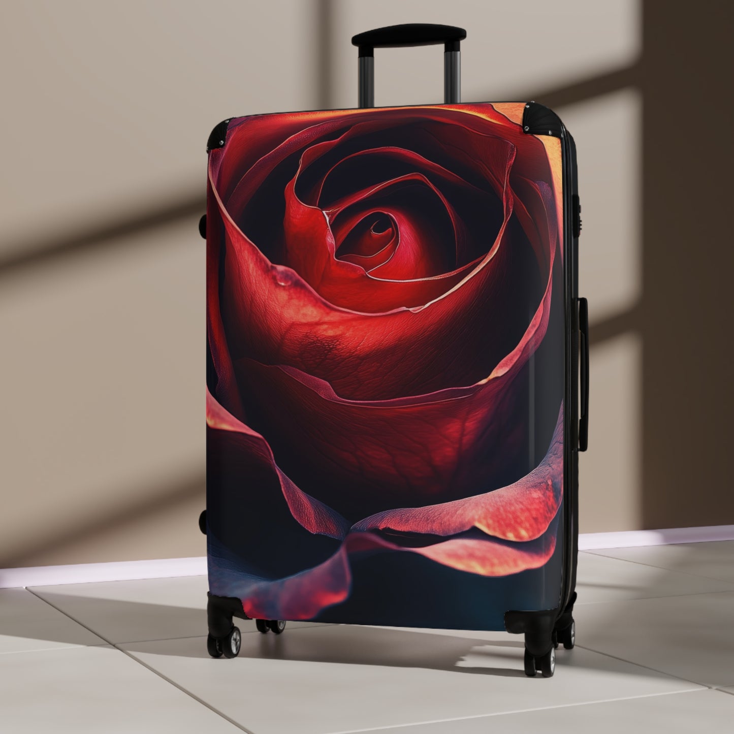 Nature Rose Flower Art Carry-On Suitcase - Stylish Luggage for Travelers