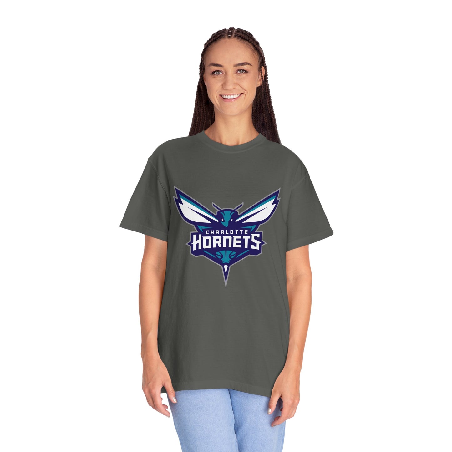 Charlotte Hornets Garment-Dyed T-Shirt – Premium Cotton Tee for Customization