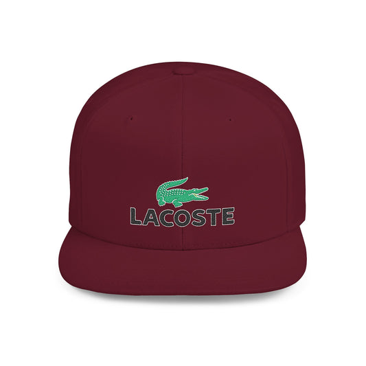 Lacoste Flat Bill Snapback – Lightweight, Custom Fit, Premium Quality