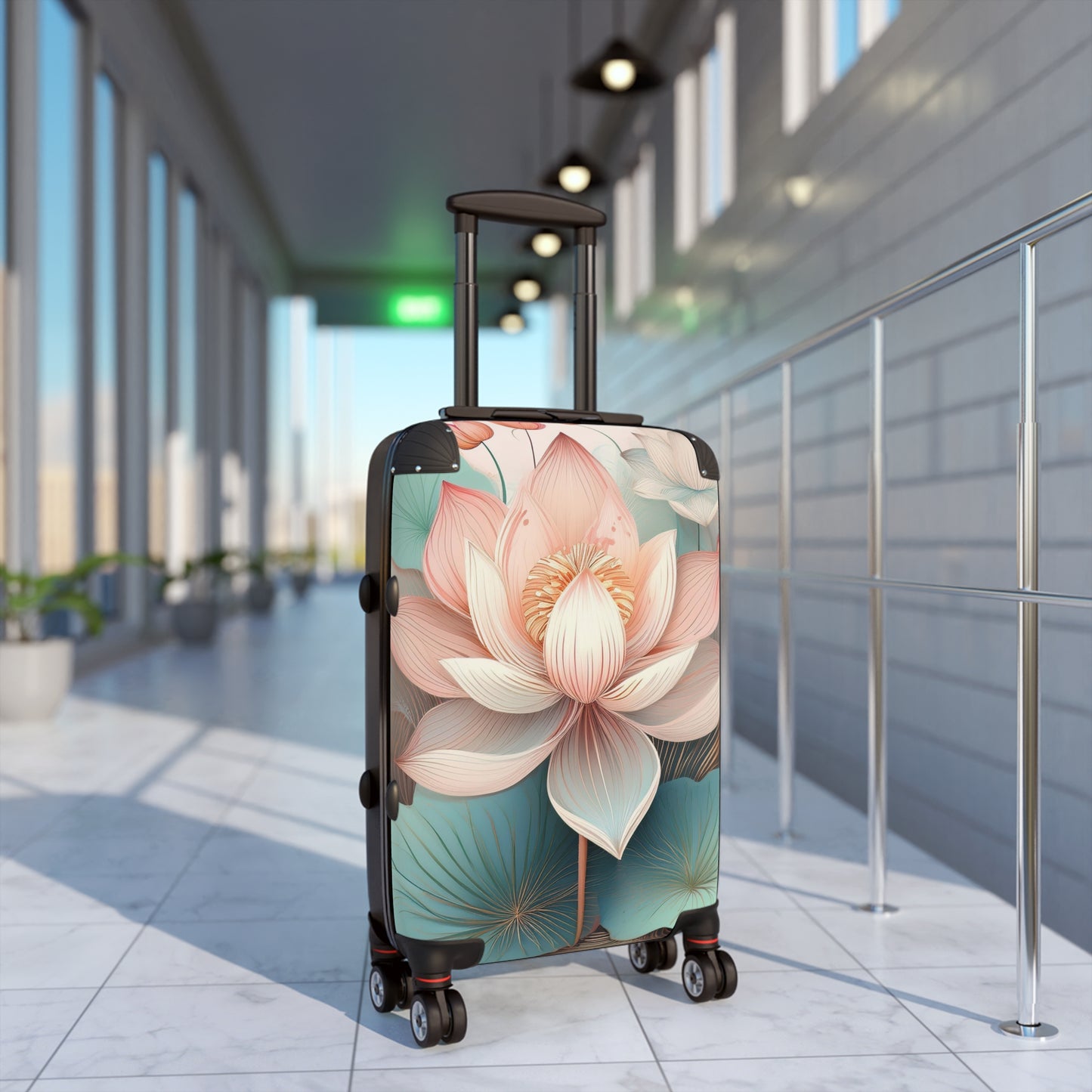 Nature Flowers Floral Dedicated Pink Art Carry-On Suitcase - Stylish Luggage for Travelers