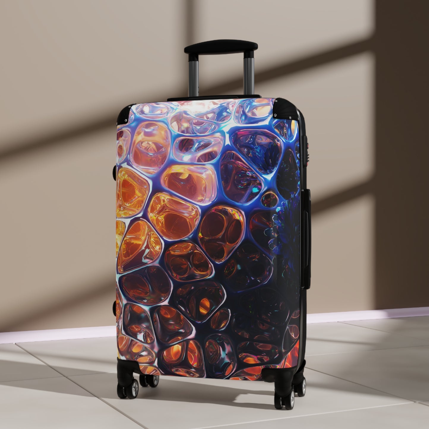 Love Heart Fire Art Carry-On Suitcase - Stylish Luggage for Travelers