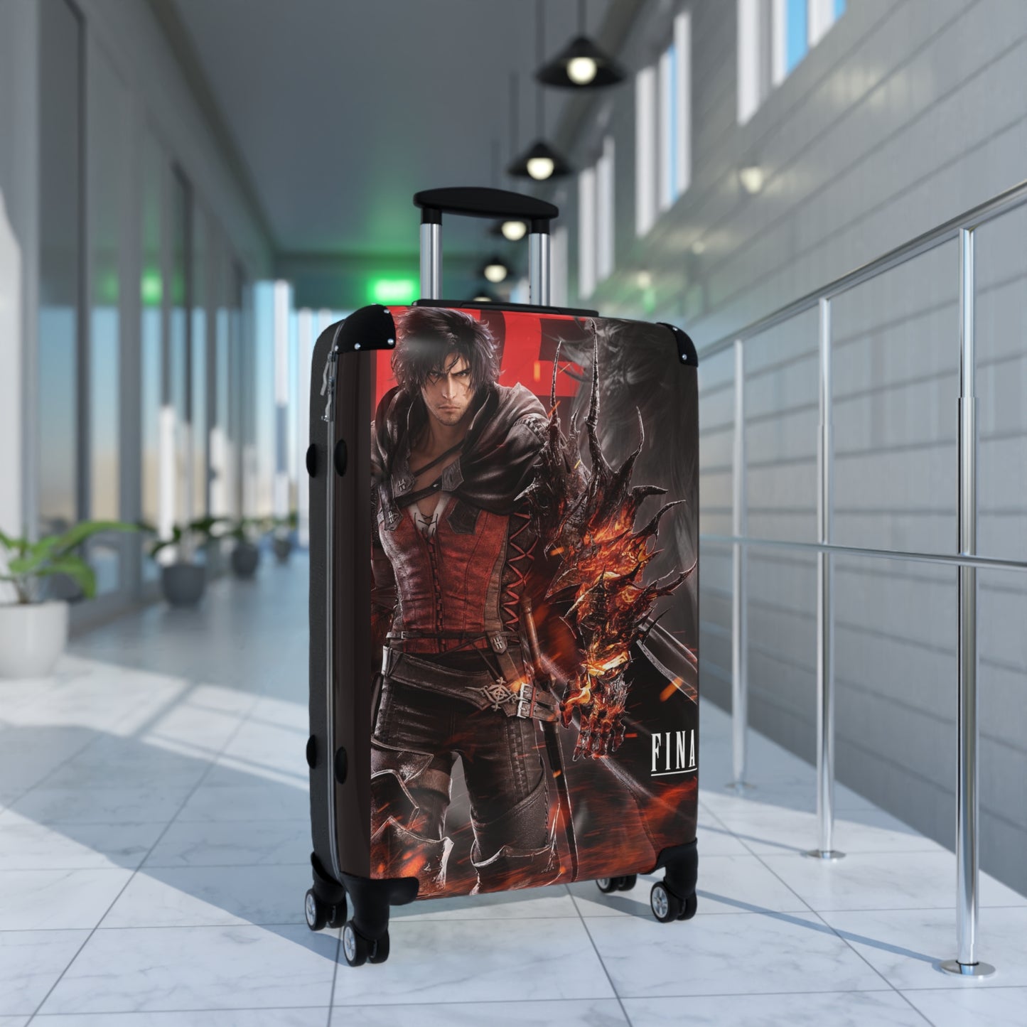 Video Games Final Fantasy XVI Clive Rosfield Carry-On Suitcase - Stylish Luggage for Travelers