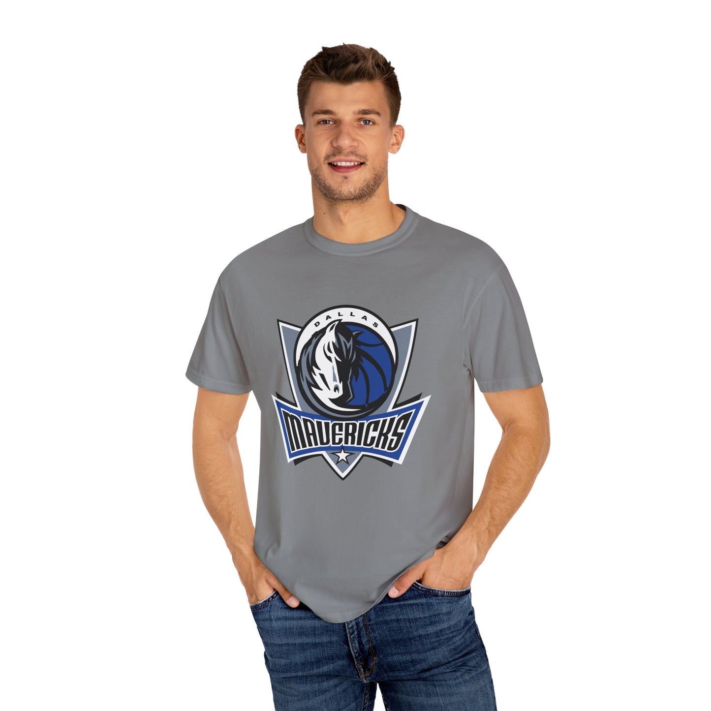 Dallas Mavericks Garment-Dyed T-Shirt – Premium Cotton Tee for Customization