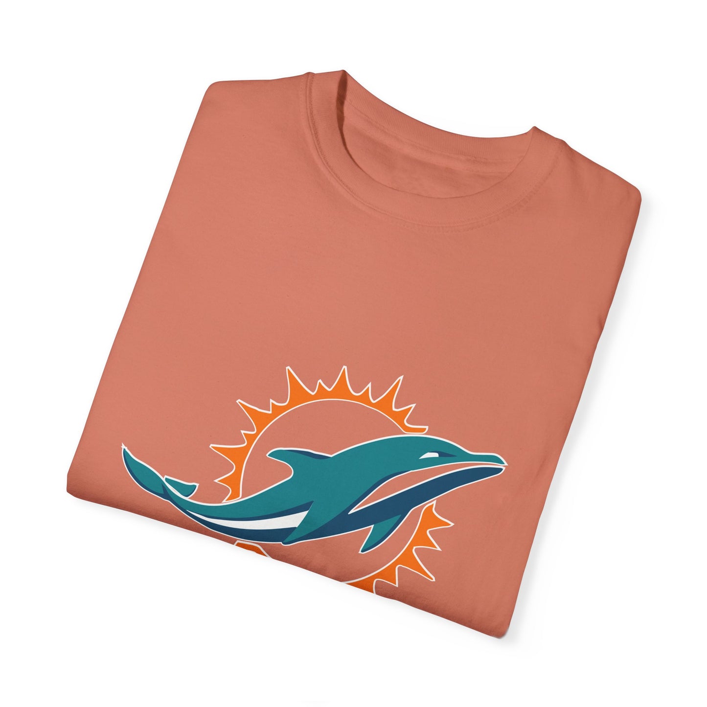 Miami Dolphins Football Merchandise Garment-Dyed T-Shirt – Premium Cotton Tee for Customization