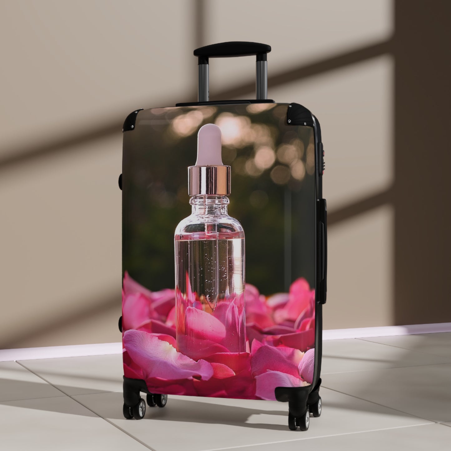Nature Pink Rose Petals Art Carry-On Suitcase - Stylish Luggage for Travelers