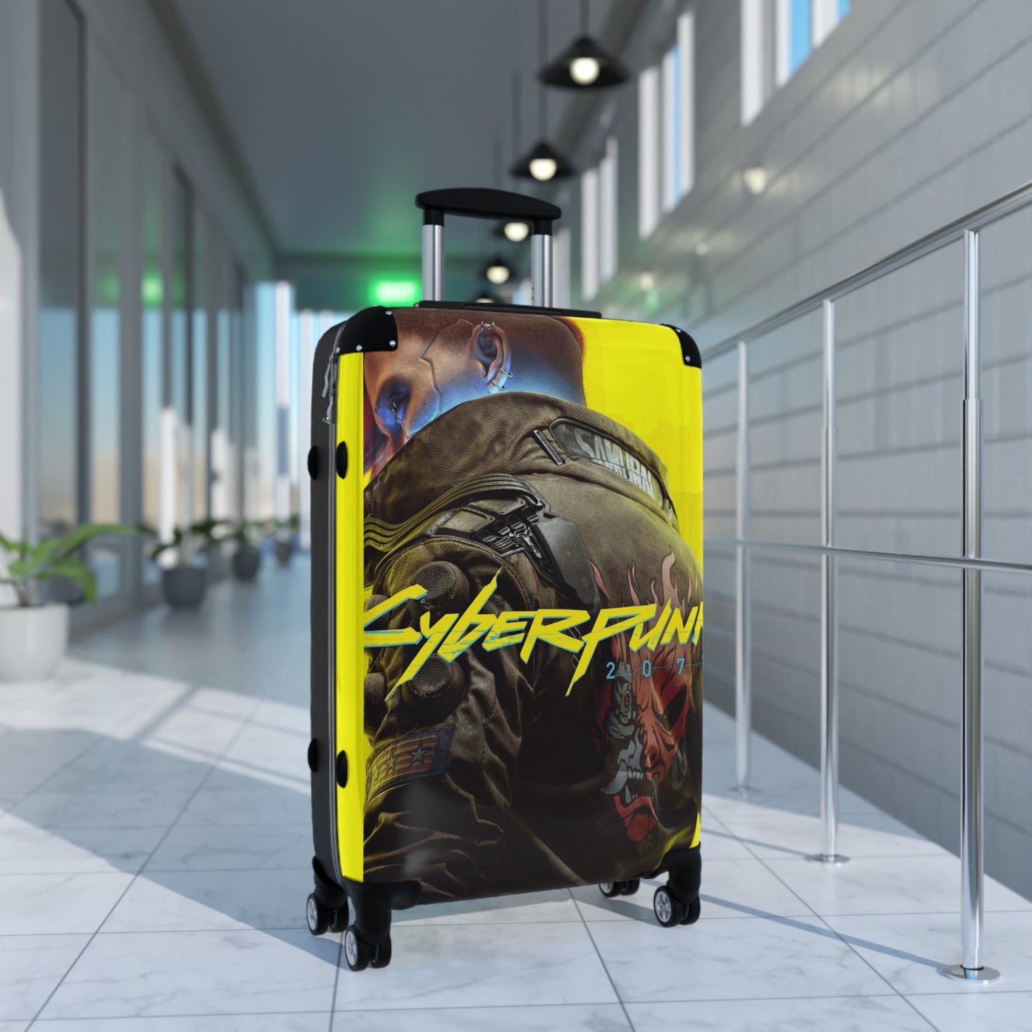 Video Games Cyberpunk 2077 Carry-On Suitcase - Stylish Luggage for Travelers