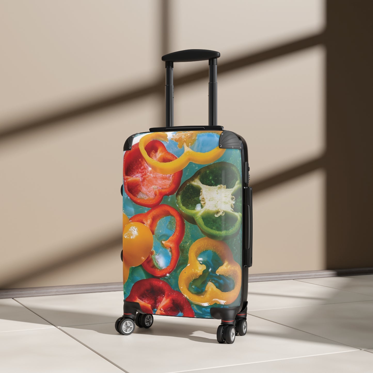 Nature Summer Bell Peppers Slices Carry-On Suitcase - Stylish Luggage for Travelers