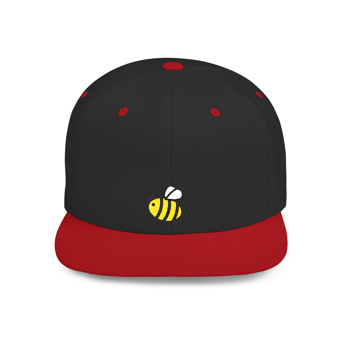 Icons Embroidered Bee Flat Bill Snapback – Lightweight, Custom Fit, Premium Quality