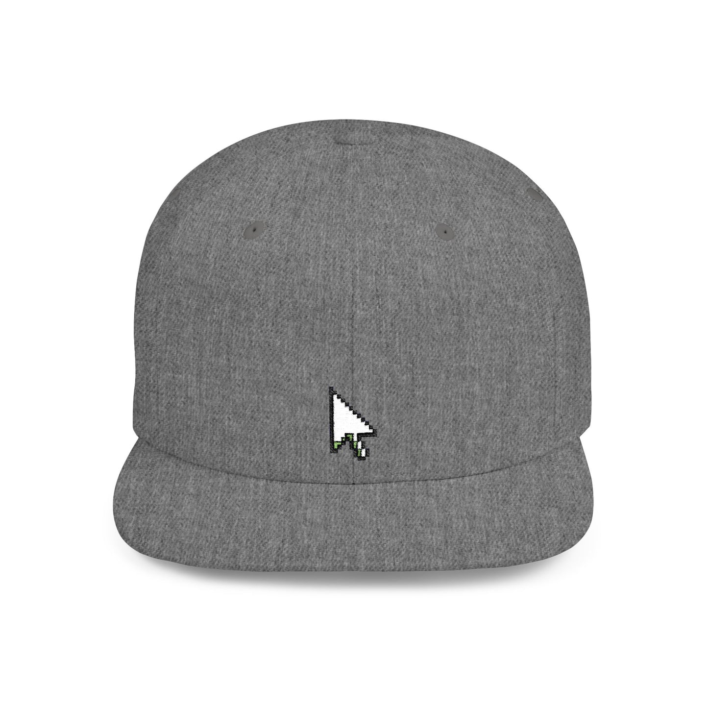 Copy of Icons Embroidered Pointer Flat Bill Snapback – Lightweight, Custom Fit, Premium Quality