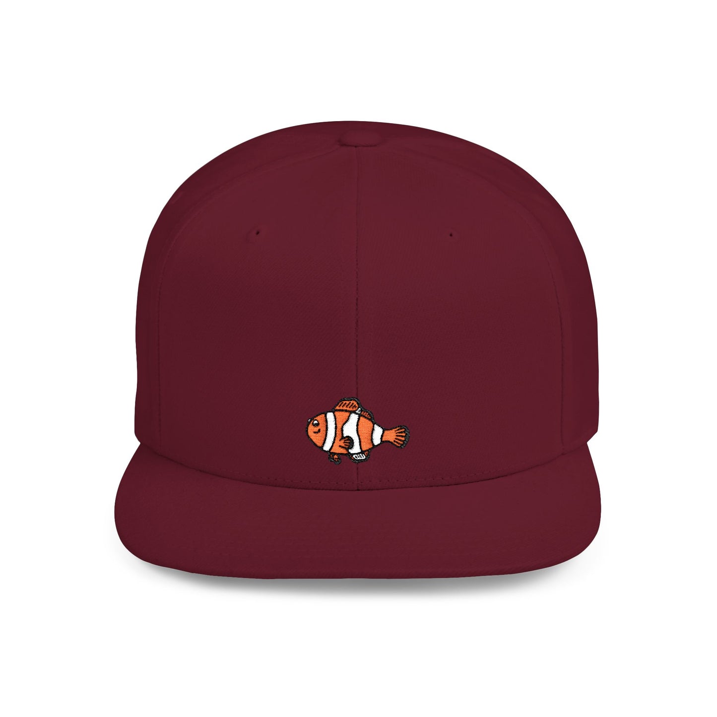 Icons Embroidered Nemon Fish Flat Bill Snapback – Lightweight, Custom Fit, Premium Quality