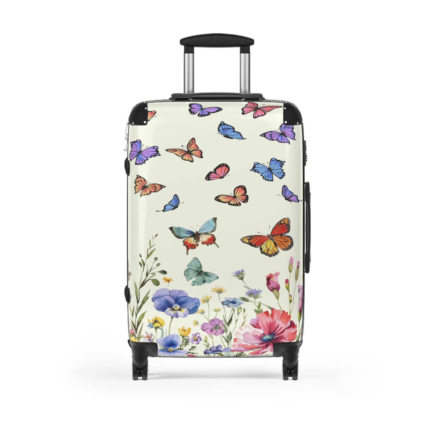 Nature Flowers Floral Butterflies Art Carry-On Suitcase - Stylish Luggage for Travelers