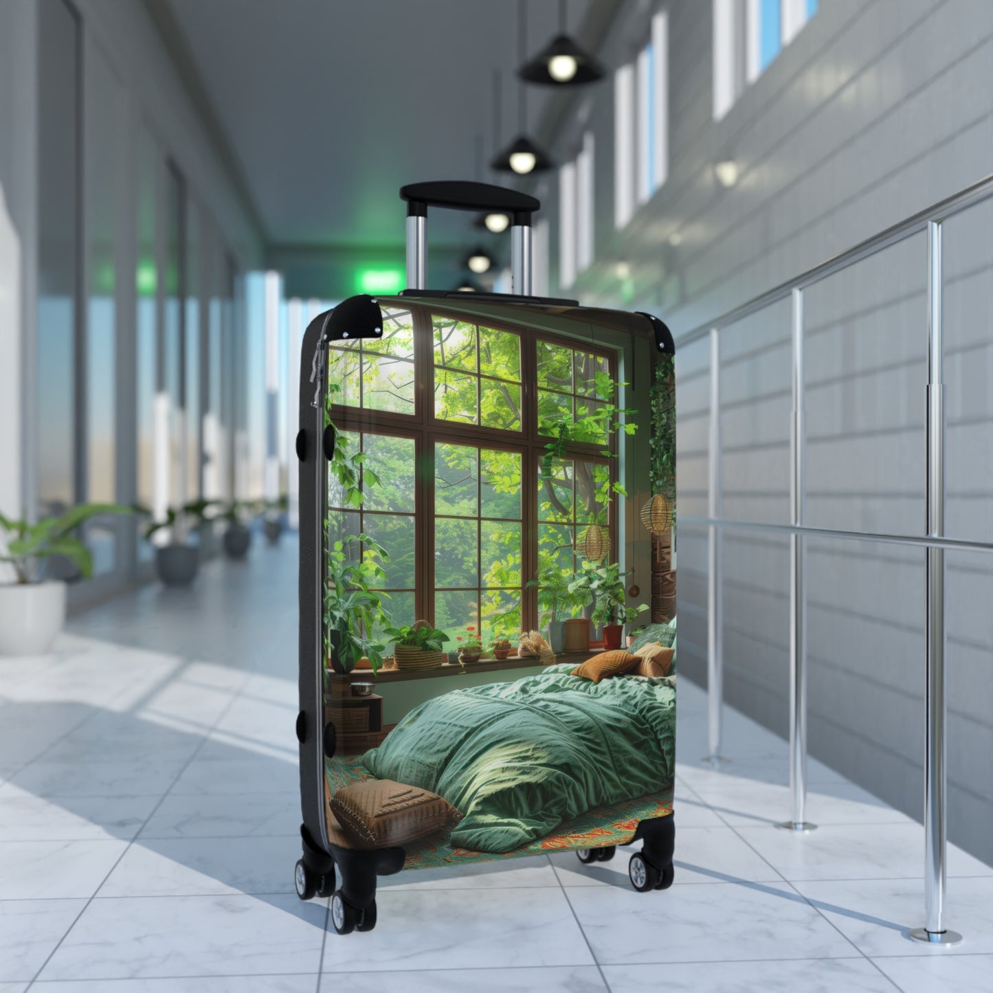 Nature Cozy Bedroom Art Carry-On Suitcase - Stylish Luggage for Travelers