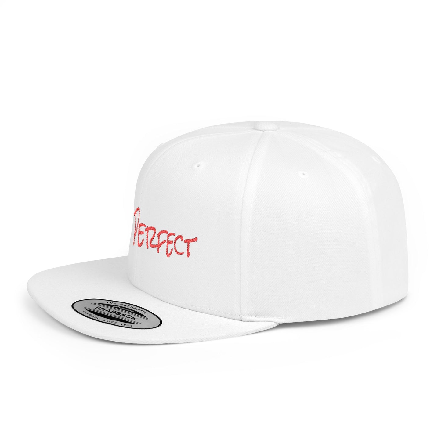 Text Pixel Perfect Flat Bill Snapback – Lightweight, Custom Fit, Premium Quality
