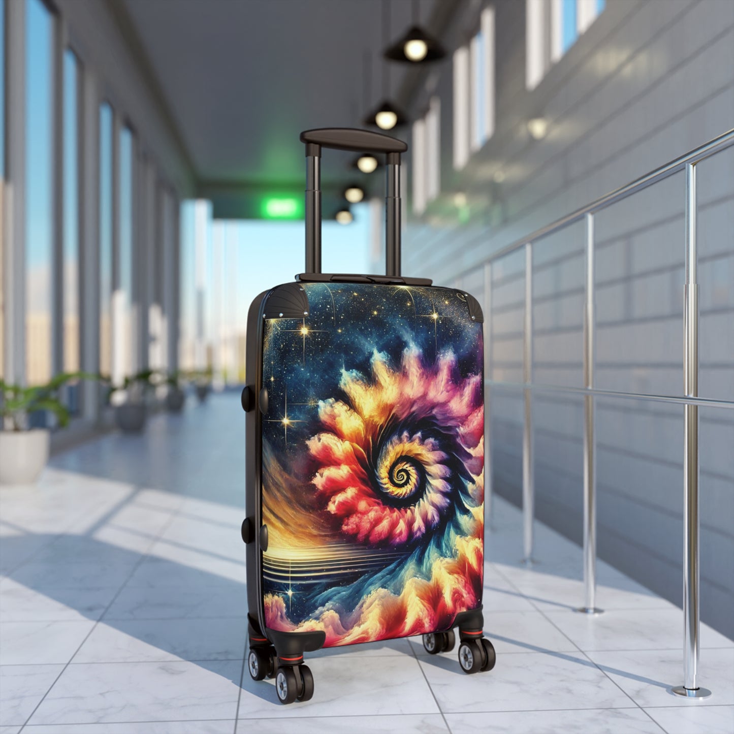 Abstract Spiral Dreams Carry-On Suitcase - Stylish Luggage for Travelers