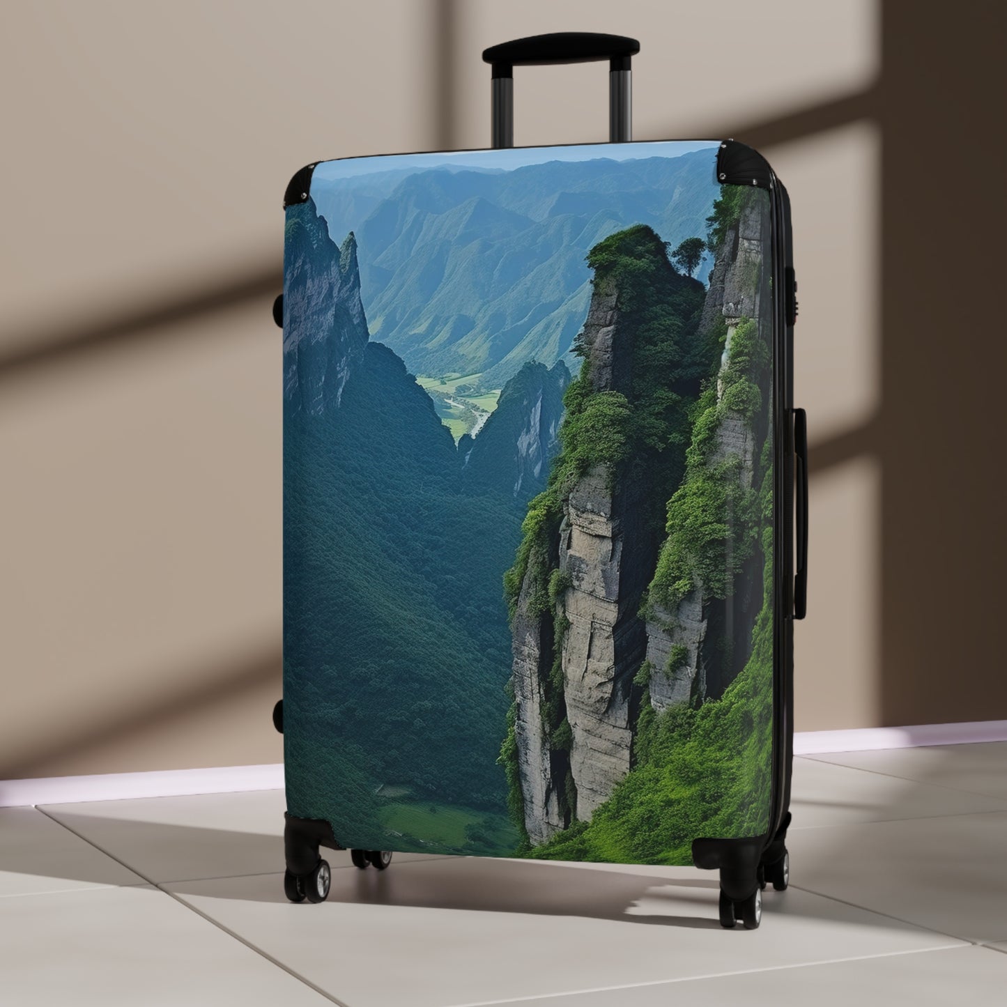 Nature Landscape Tall Cliffs Art Carry-On Suitcase - Stylish Luggage for Travelers