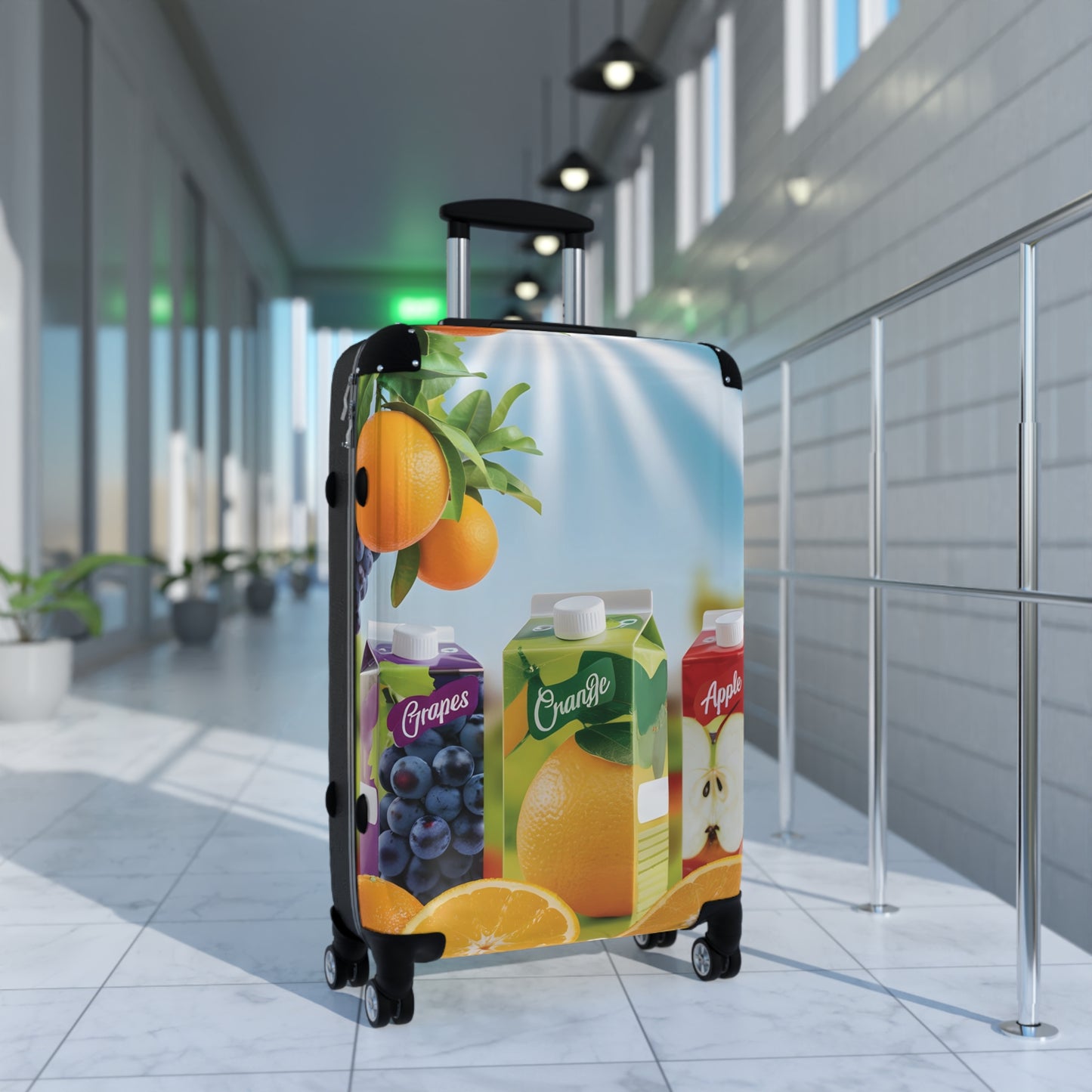 Nature Summer Tropicana Fruit Juice Carry-On Suitcase - Stylish Luggage for Travelers