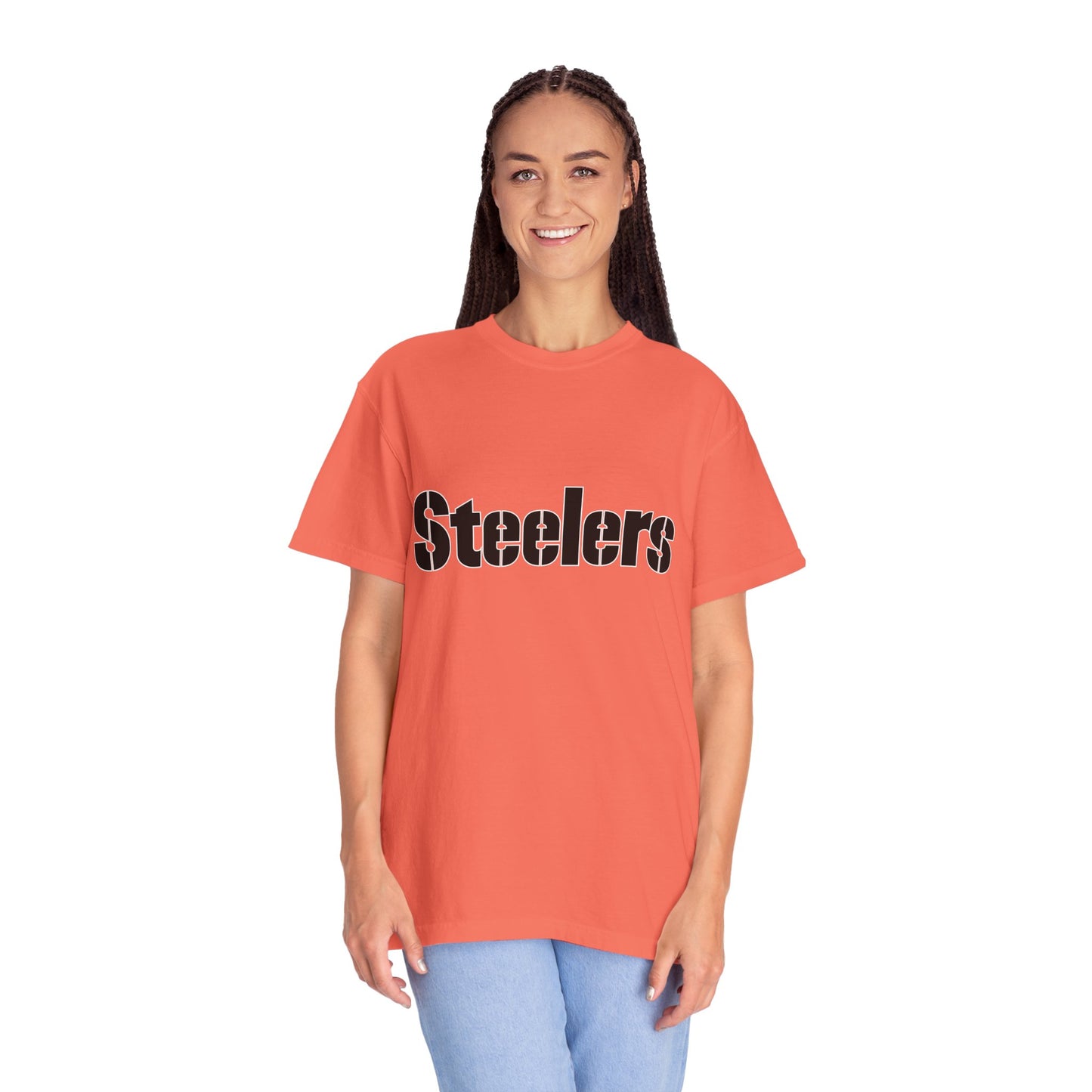 Pittsburgh Steelers Football Fan Garment-Dyed T-Shirt – Premium Cotton Tee for Customization