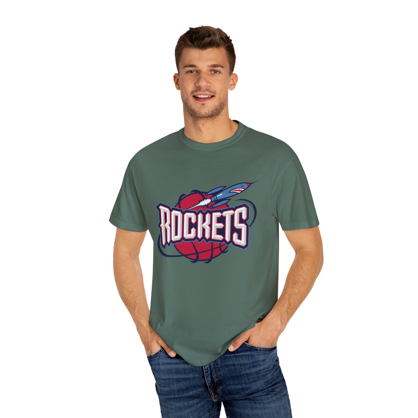 Houston Rockets Game Day Garment-Dyed T-Shirt – Premium Cotton Tee for Customization