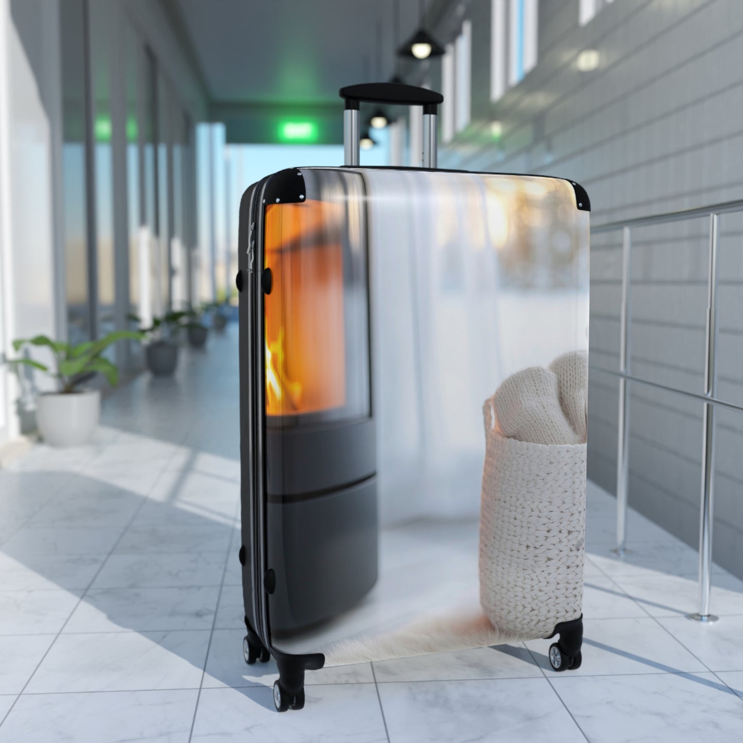 Nature Fire Burning Art Carry-On Suitcase - Stylish Luggage for Travelers