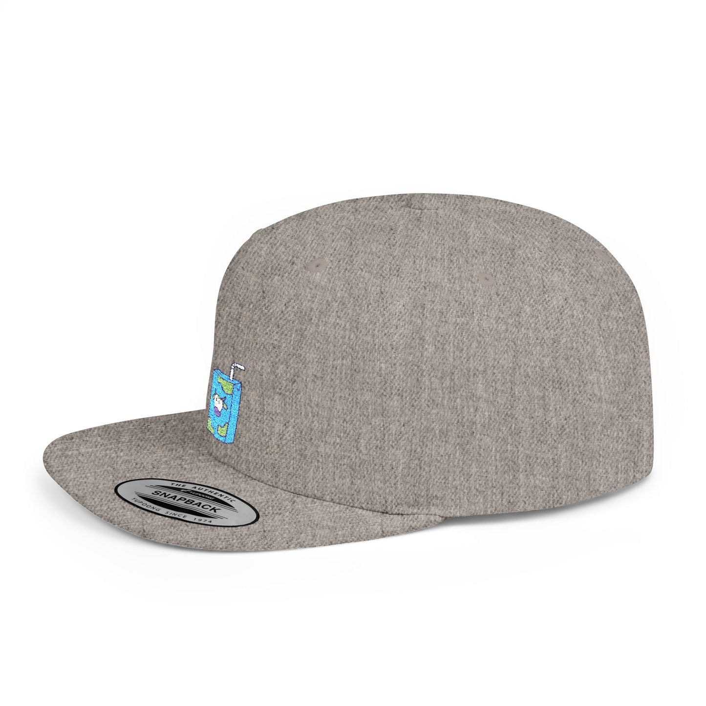 Icons Embroidered Milk Box Flat Bill Snapback – Lightweight, Custom Fit, Premium Quality