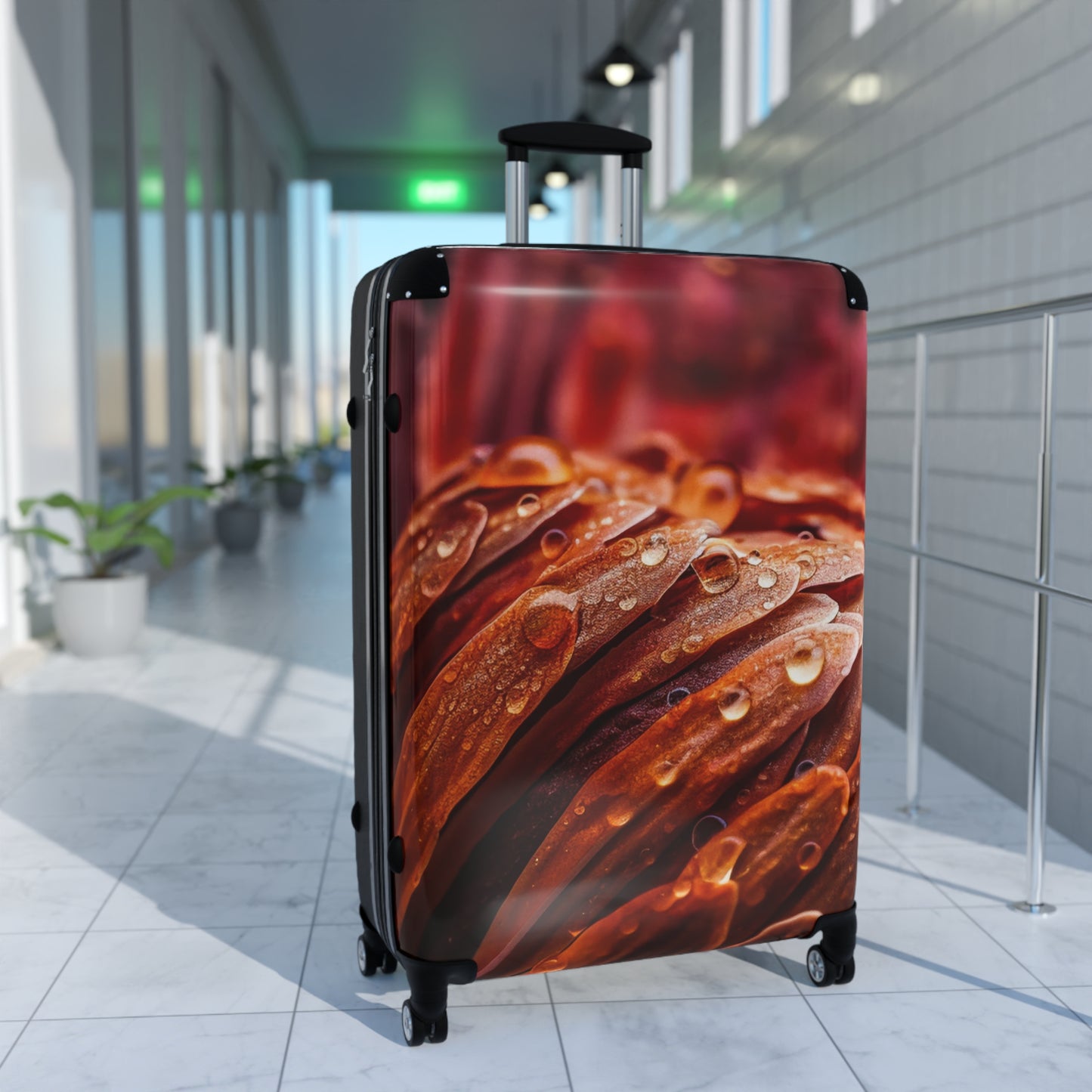 Nature Flowers Floral Protea Art Carry-On Suitcase - Stylish Luggage for Travelers