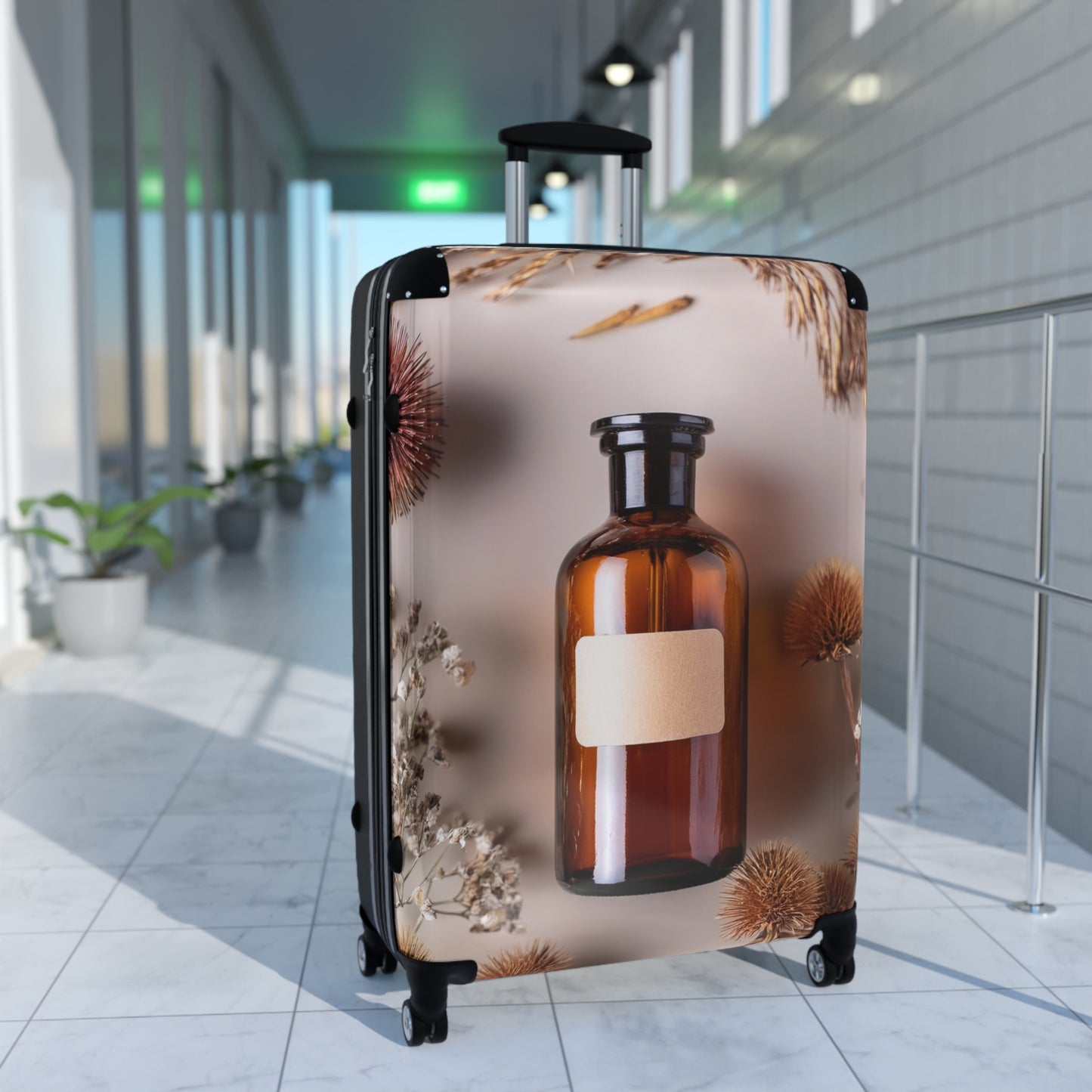 Nature Flowers Floral Dried Flower Art Carry-On Suitcase - Stylish Luggage for Travelers