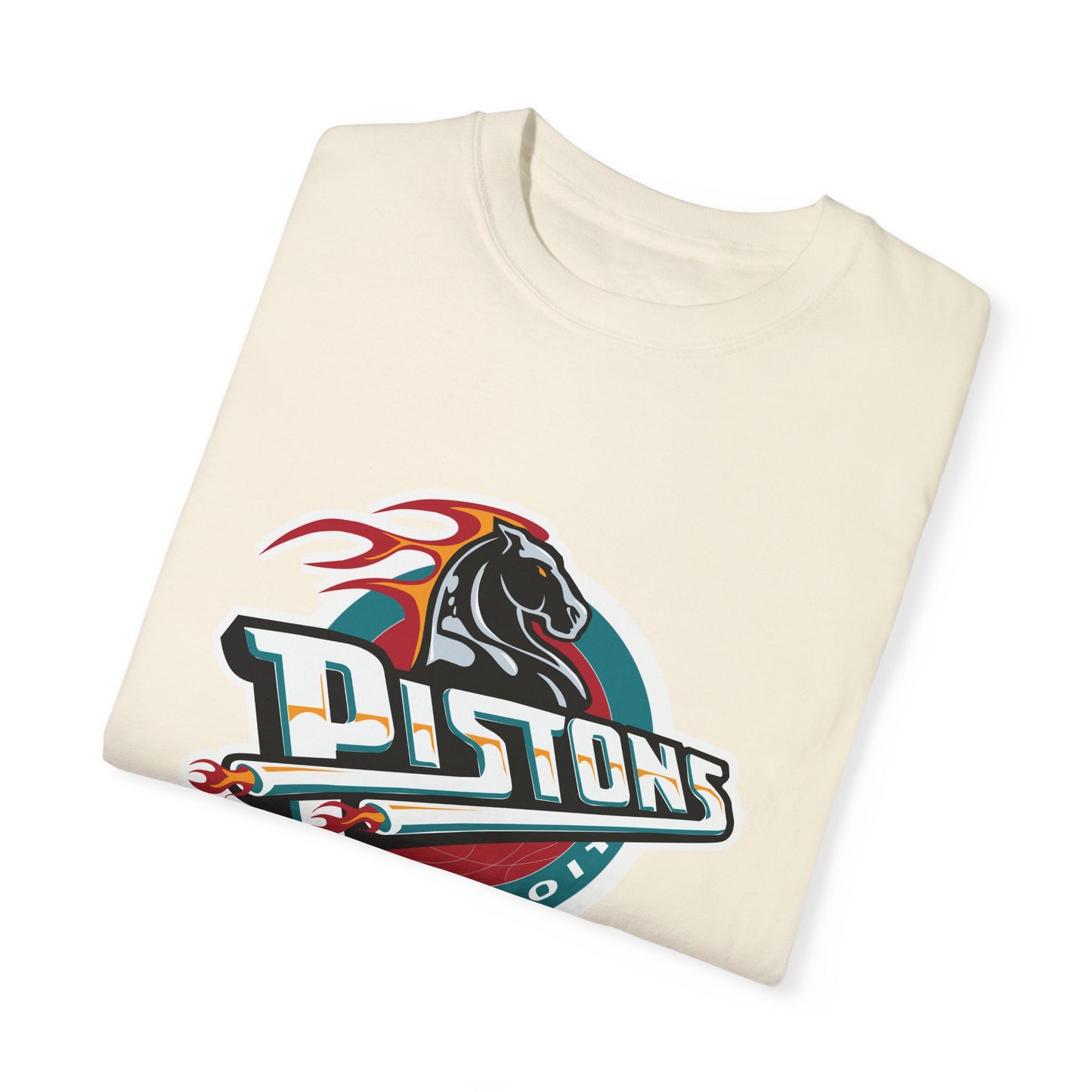 Detroit Pistons Basketball Life Garment-Dyed T-Shirt – Premium Cotton Tee for Customization