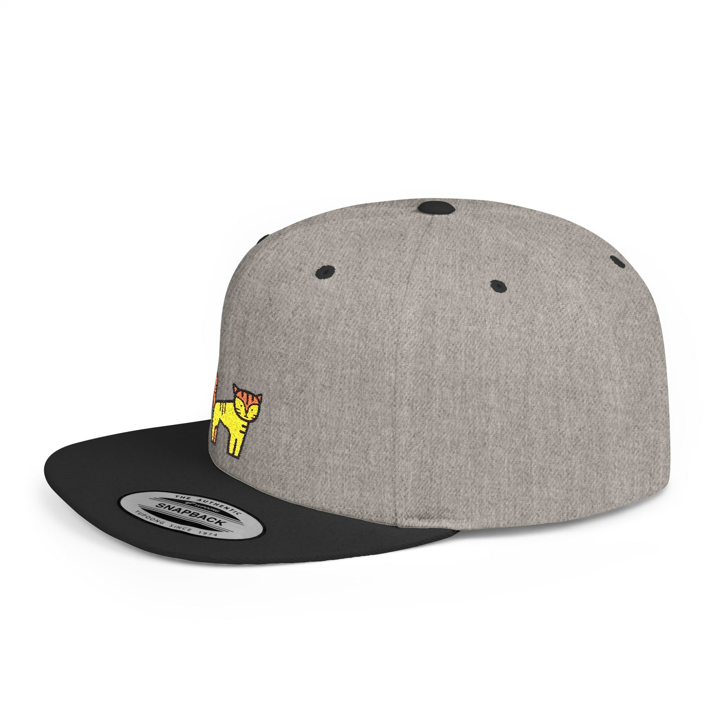 Icons Embroidered Tiger Flat Bill Snapback – Lightweight, Custom Fit, Premium Quality
