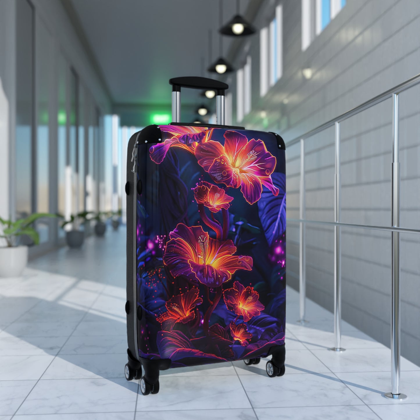Nature Flowers Floral Colorful Set Art Carry-On Suitcase - Stylish Luggage for Travelers