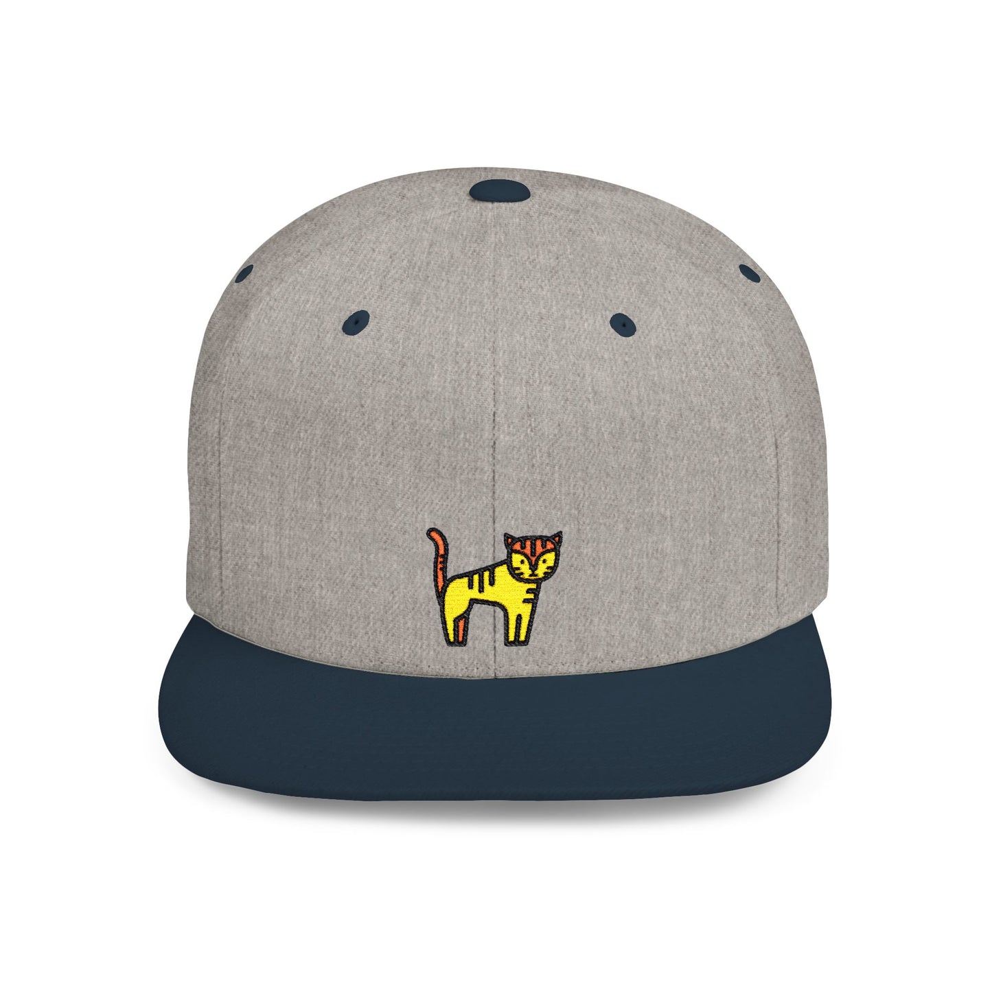 Icons Embroidered Tiger Flat Bill Snapback – Lightweight, Custom Fit, Premium Quality