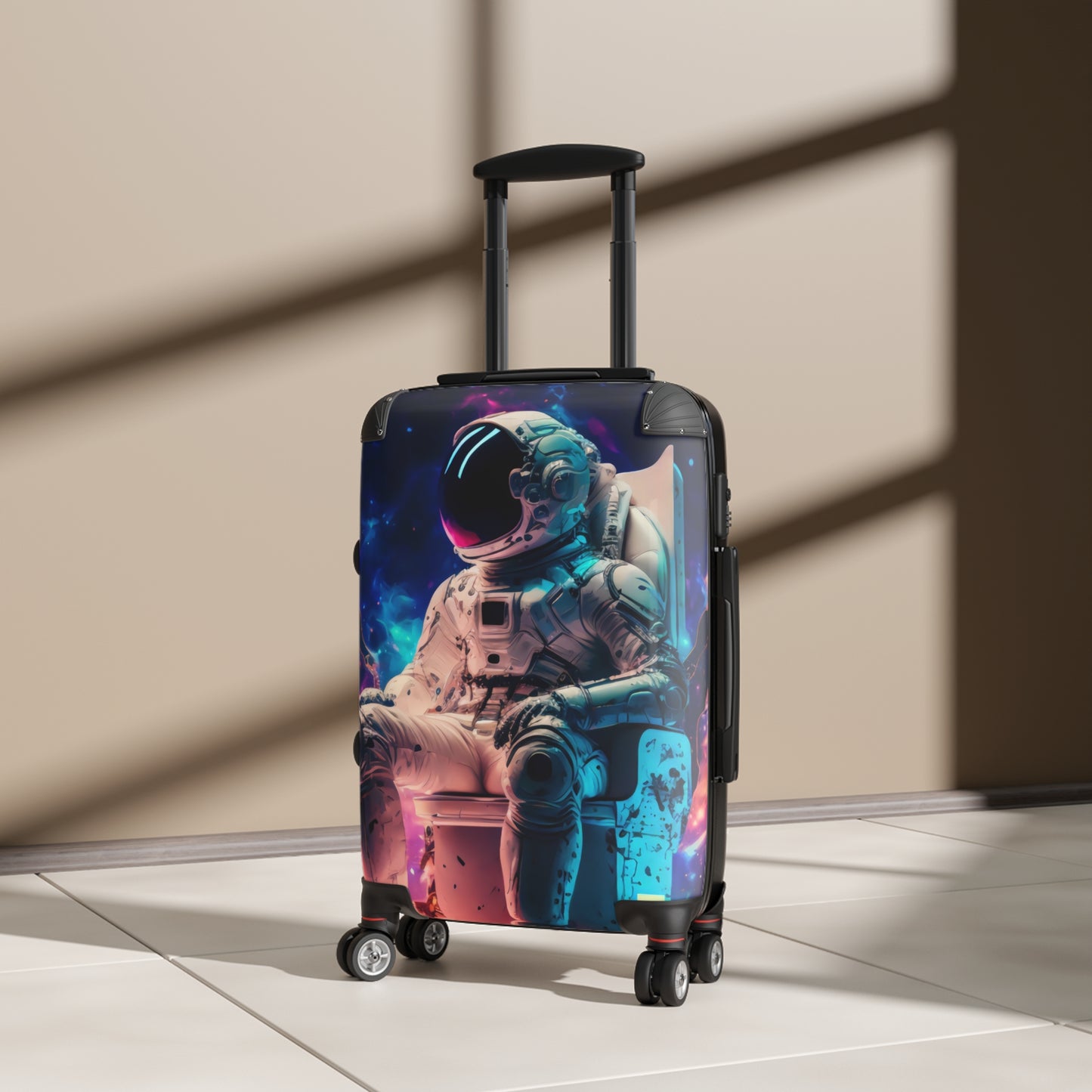 Space Astronaut Chill Carry-On Suitcase - Stylish Luggage for Travelers