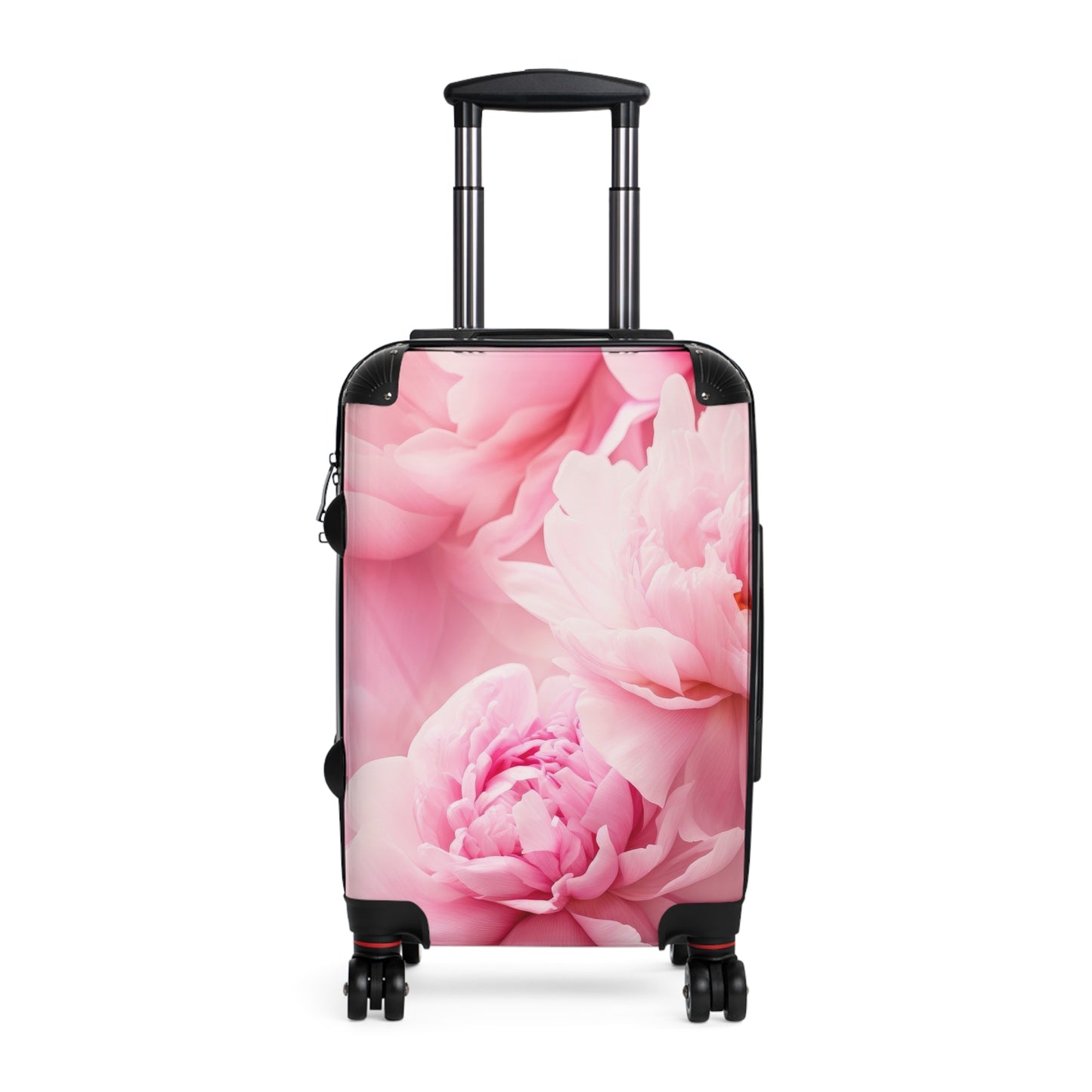 Nature Flowers Floral Pink Peony Art Carry-On Suitcase - Stylish Luggage for Travelers