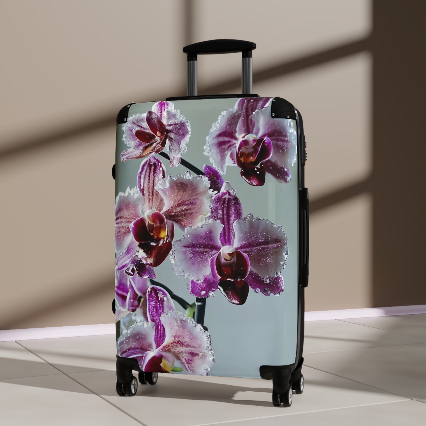 Nature Flowers Floral Spring Purple Art Carry-On Suitcase - Stylish Luggage for Travelers