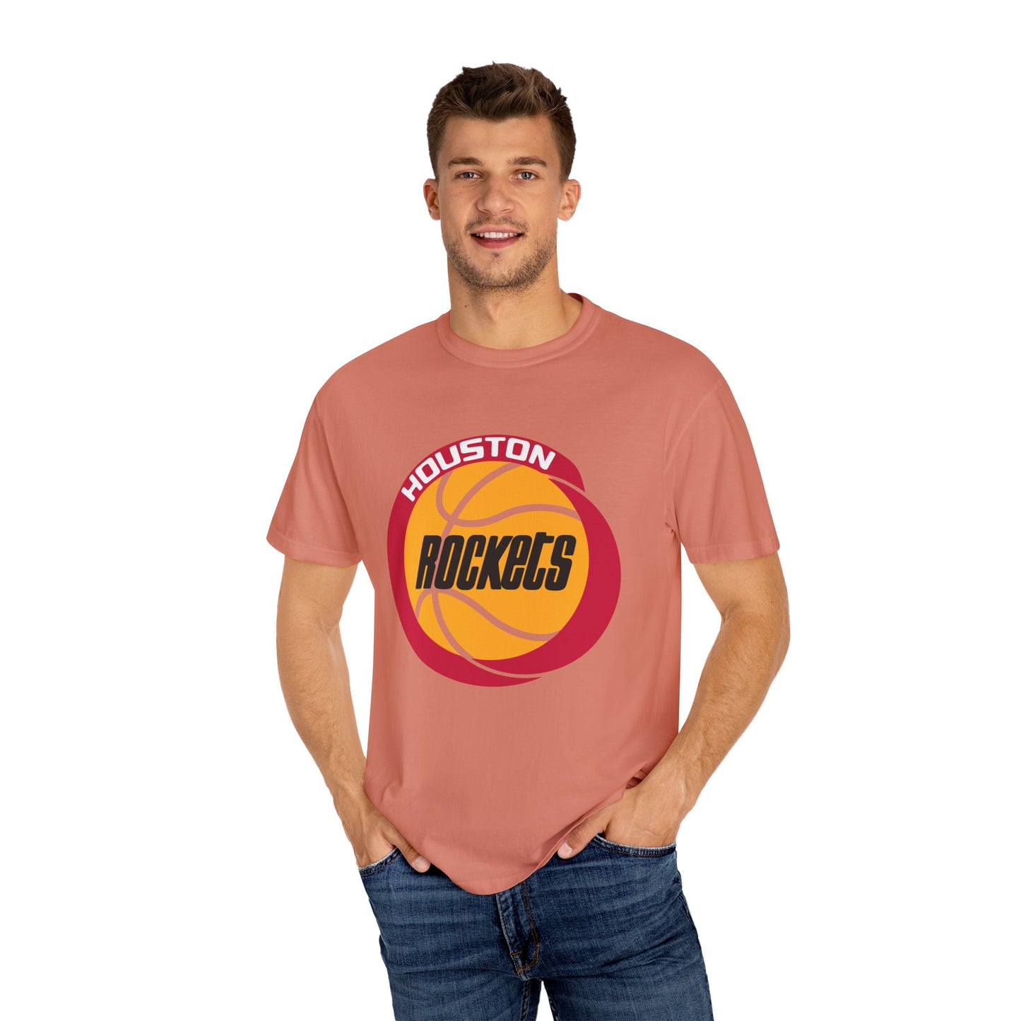 Houston Rockets Fan Garment-Dyed T-Shirt – Premium Cotton Tee for Customization