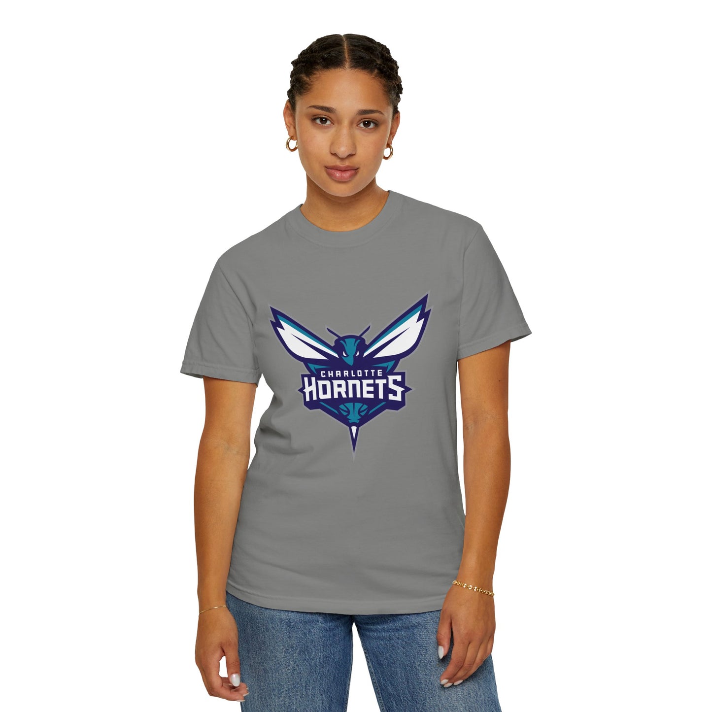 Charlotte Hornets Garment-Dyed T-Shirt – Premium Cotton Tee for Customization