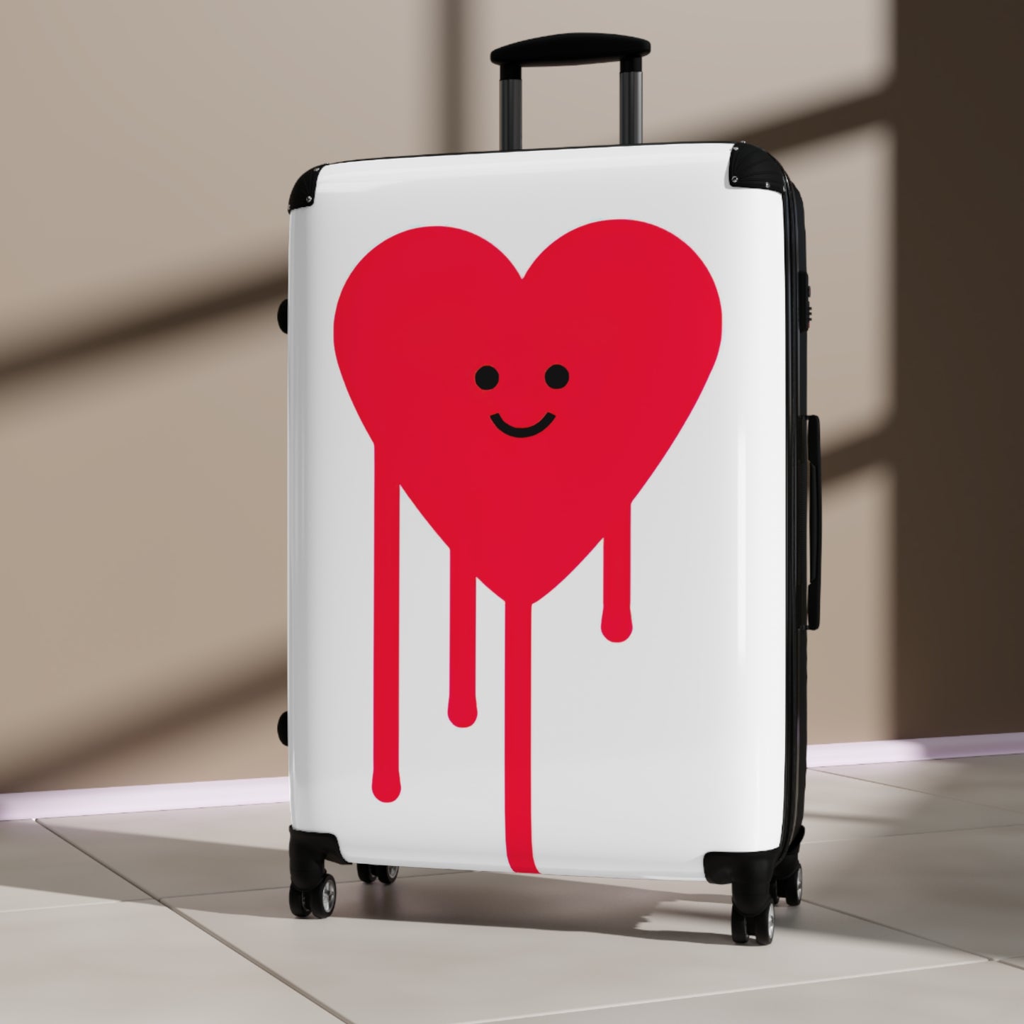Love Drippy Heart Art Carry-On Suitcase - Stylish Luggage for Travelers
