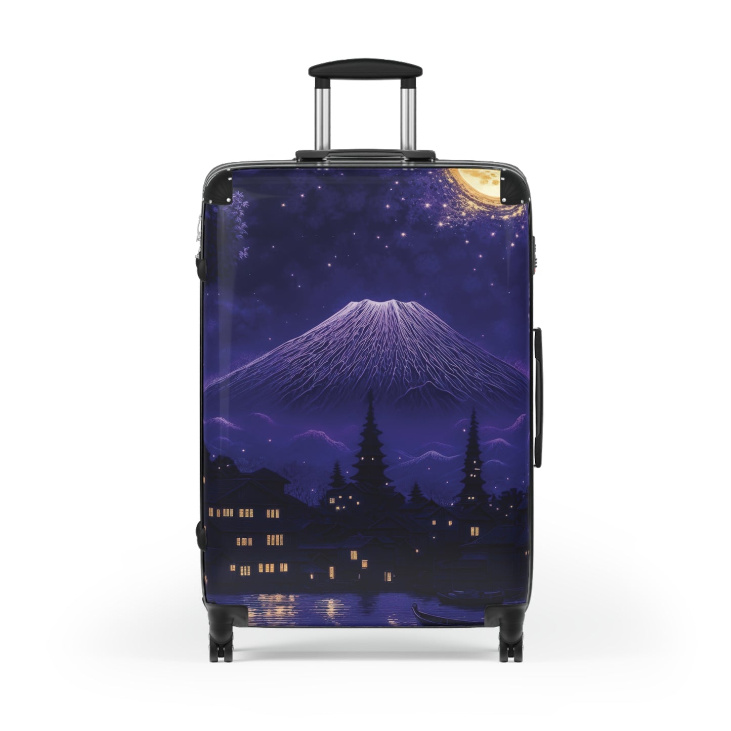 Art Mount Fuji Carry-On Suitcase - Stylish Luggage for Travelers