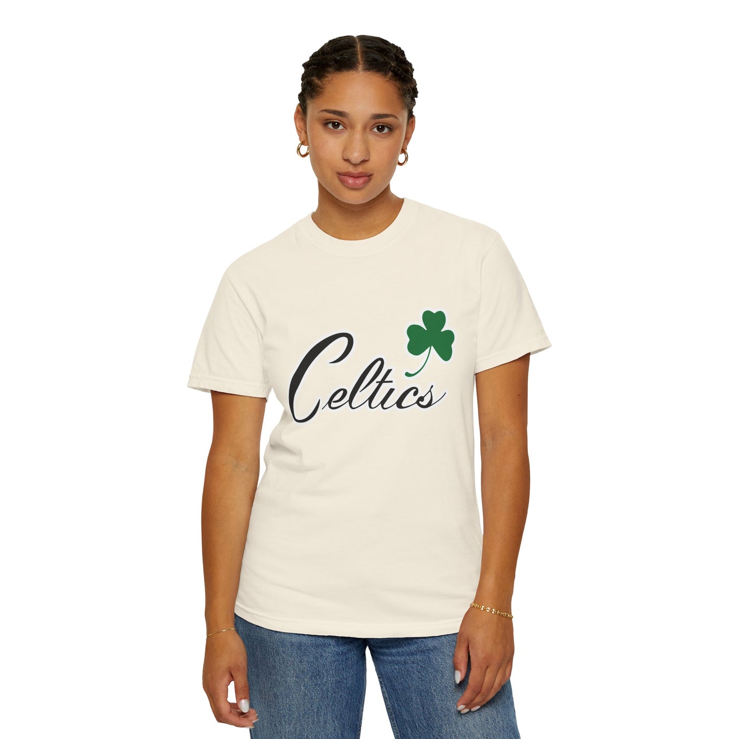 Boston Celtics Game Day Vibes Style Garment-Dyed T-Shirt – Premium Cotton Tee for Customization