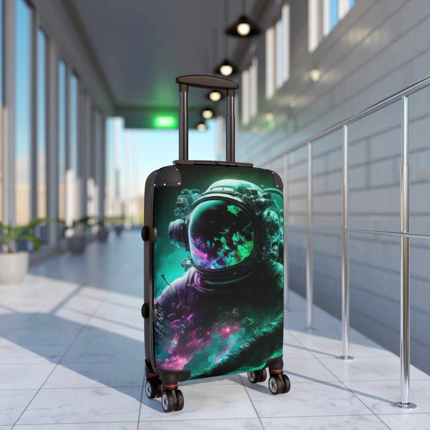 Space Astronaut Digital Art Carry-On Suitcase - Stylish Luggage for Travelers