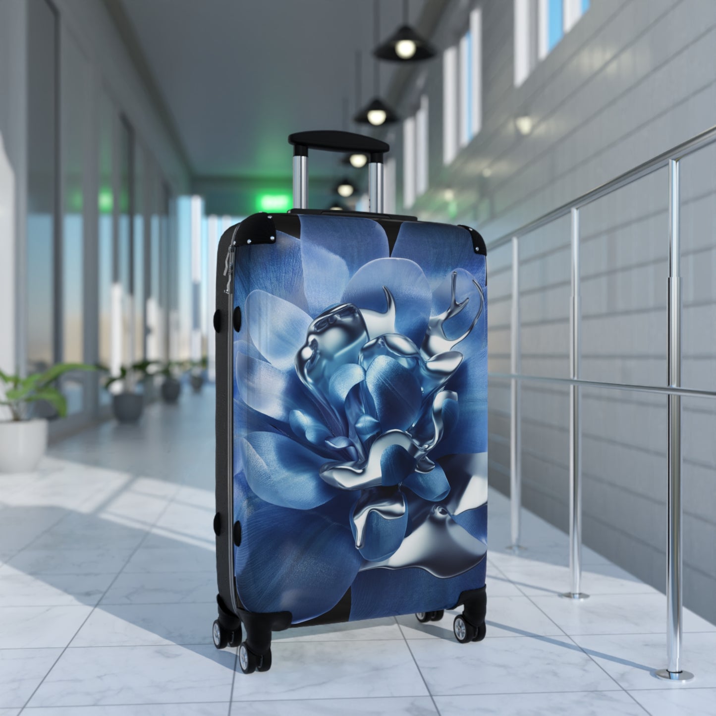 Nature Flowers Floral Abstract Art Carry-On Suitcase - Stylish Luggage for Travelers