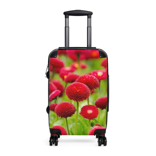 Nature Flowers Floral Red Blossom Art Carry-On Suitcase - Stylish Luggage for Travelers