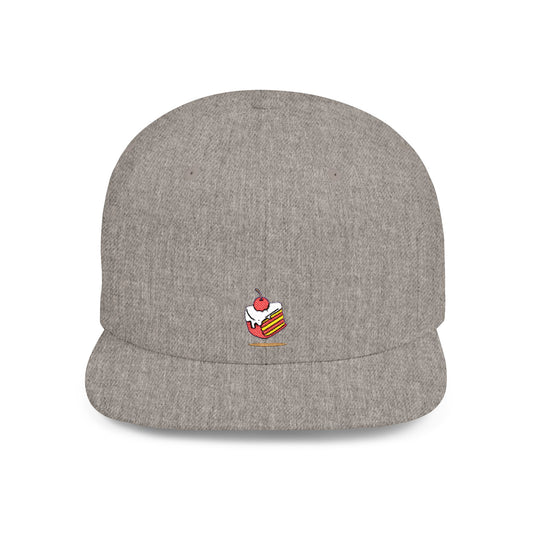 Icons Embroidered Cake Print Flat Bill Snapback – Lightweight, Custom Fit, Premium Quality