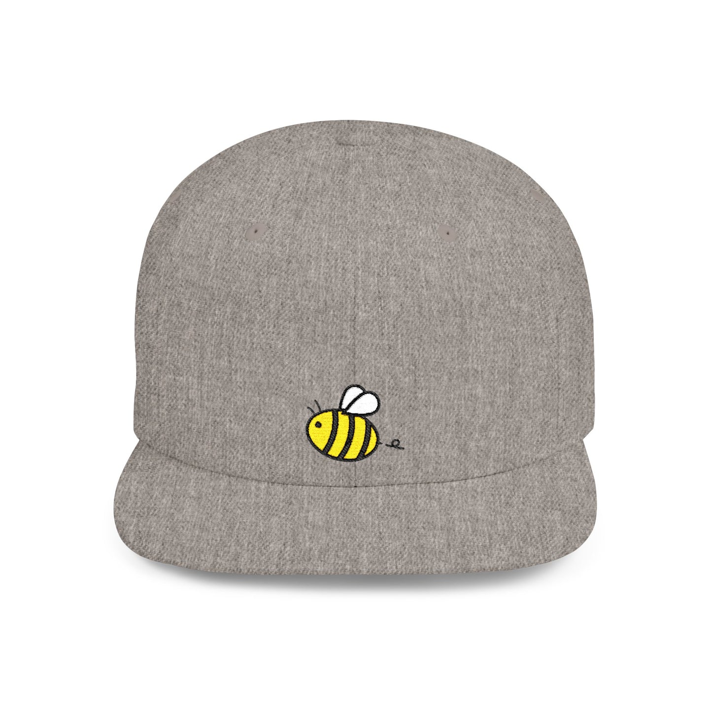 Icons Embroidered Bee Flat Bill Snapback – Lightweight, Custom Fit, Premium Quality