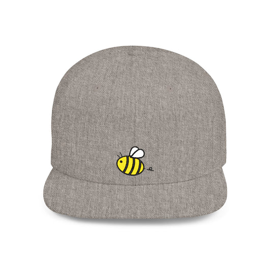 Icons Embroidered Bee Flat Bill Snapback – Lightweight, Custom Fit, Premium Quality