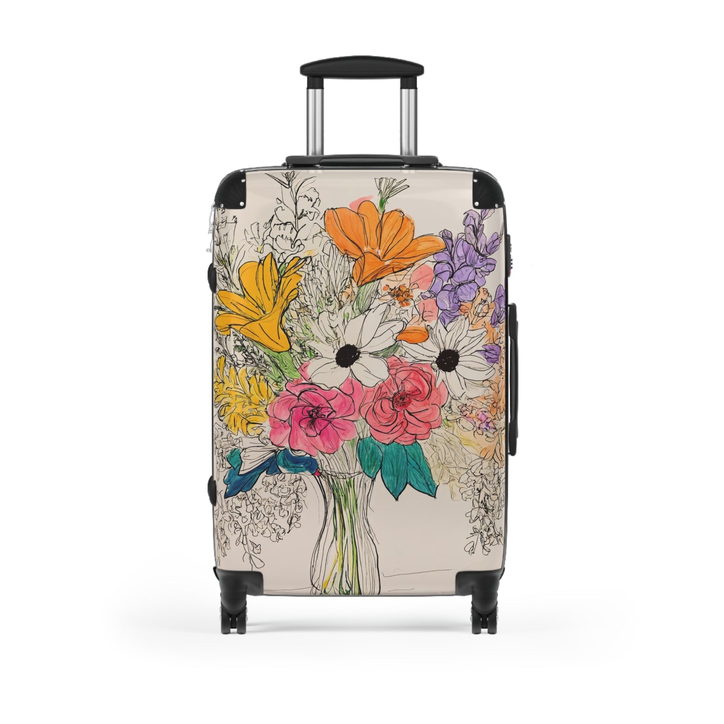 Nature Flowers Floral Spring Flowers Art Carry-On Suitcase - Stylish Luggage for Travelers