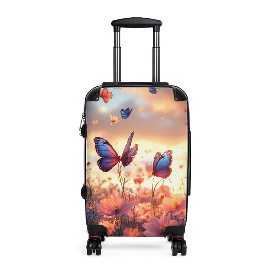 Nature Flowers Floral Butterflies Spring Art Carry-On Suitcase - Stylish Luggage for Travelers