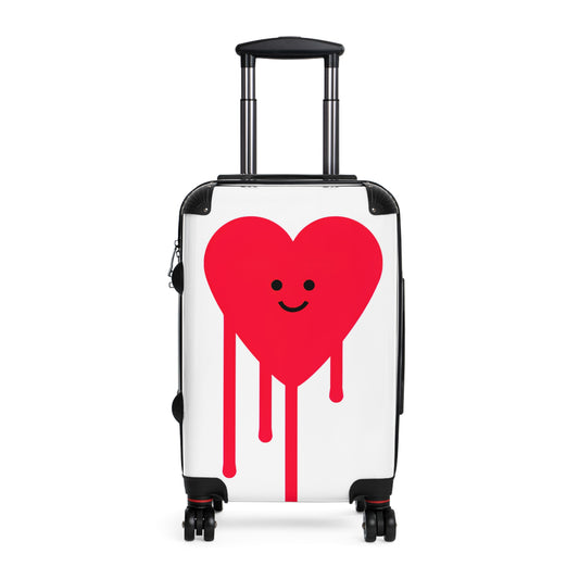 Love Drippy Heart Art Carry-On Suitcase - Stylish Luggage for Travelers