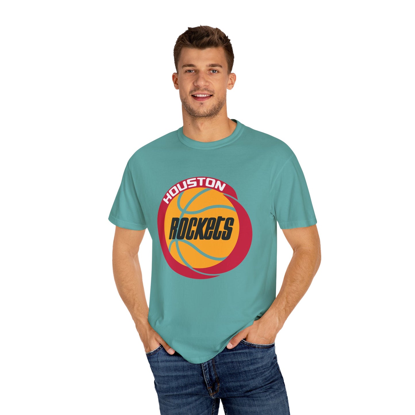 Houston Rockets Fan Garment-Dyed T-Shirt – Premium Cotton Tee for Customization